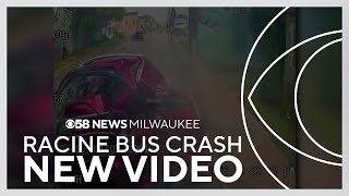 New video shows crash with bus in Racine that left 11 people injured
