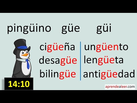 Silabas gue gui con dieresis para niños