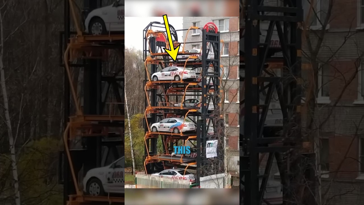 The new rotating parking lot