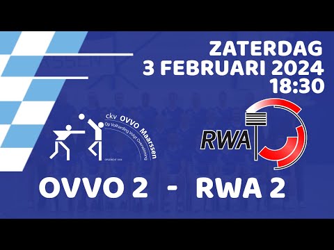 OVVO Maarssen 2 vs RWA 2 | Livestream (3-2-2024)