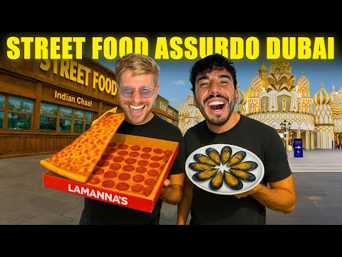 PROVIAMO TUTTO LO STREET FOOD DEL GLOBAL VILLAGE DI DUBAI - NON CI CREDO C’È LA PIZZA LUNGA 60 CM!