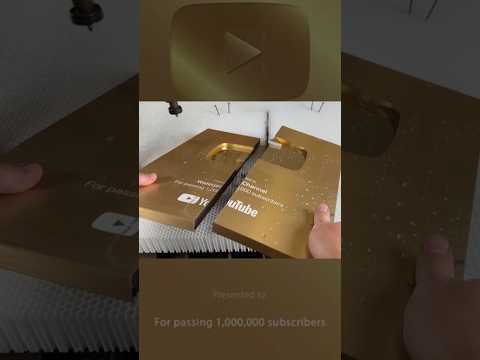 Is Golden Play Button Really Made With Gold 🤔 #shorts