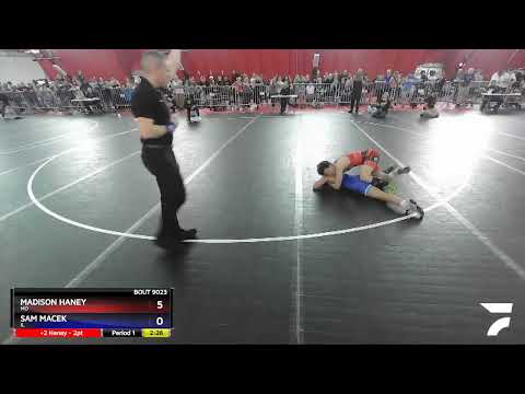106 Lbs Quarterfinal - Madison Haney, MO Vs Sam Macek, IL D775