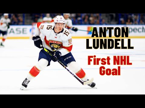 Anton Lundell #15 (Florida Panthers) first NHL goal Oct 19, 2021