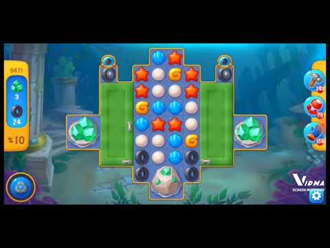 Fishdom. 9471 level no boosters and diamonds. 16 moves