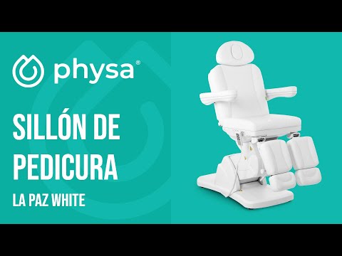 vídeo - Sillón de pedicura - 175 kg - Blanco