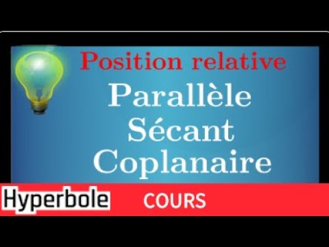 Geometry in Space: Relative Position of Planes and Lines - Course - IMPORTANT