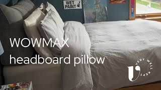 Review: WOWMAX Wedge Headboard Pillow with Soft Cover