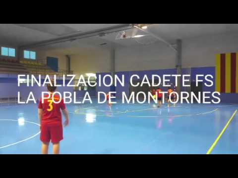 Finalizacion cadete fs la pobla de montornes