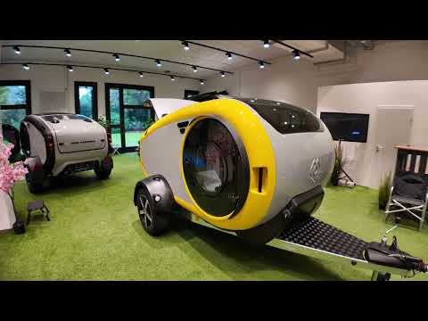 Awesome - Mink Campers teardrop mini caravan - cool style, robust, lightweight and fully equipped