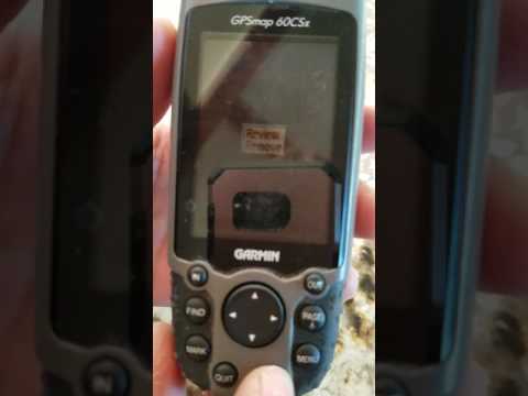Gps 60csx using mark waypoint to get back to where you need