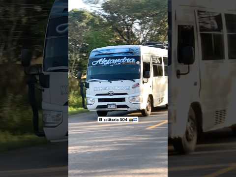 Toyota coaster de transportes Alejandra express 20 ruta de morazan negrito progreso sps el solitario