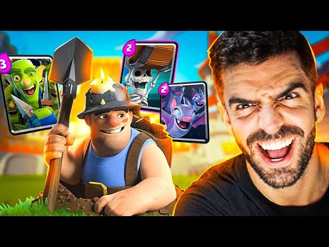 DECK RÁPIDO DE DESTRUIDORES COM MINEIRO NO CLASH ROYALE!