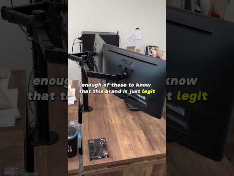 Heavy Duty QUALITY Dual Monitor Mount 💯 #vivo #dualmonitor #techinsomnia