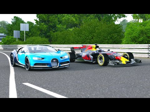 Bugatti Chiron vs F1 Car (Red Bull RB7 Replica) | Forza Motorsport 7 Drag Race