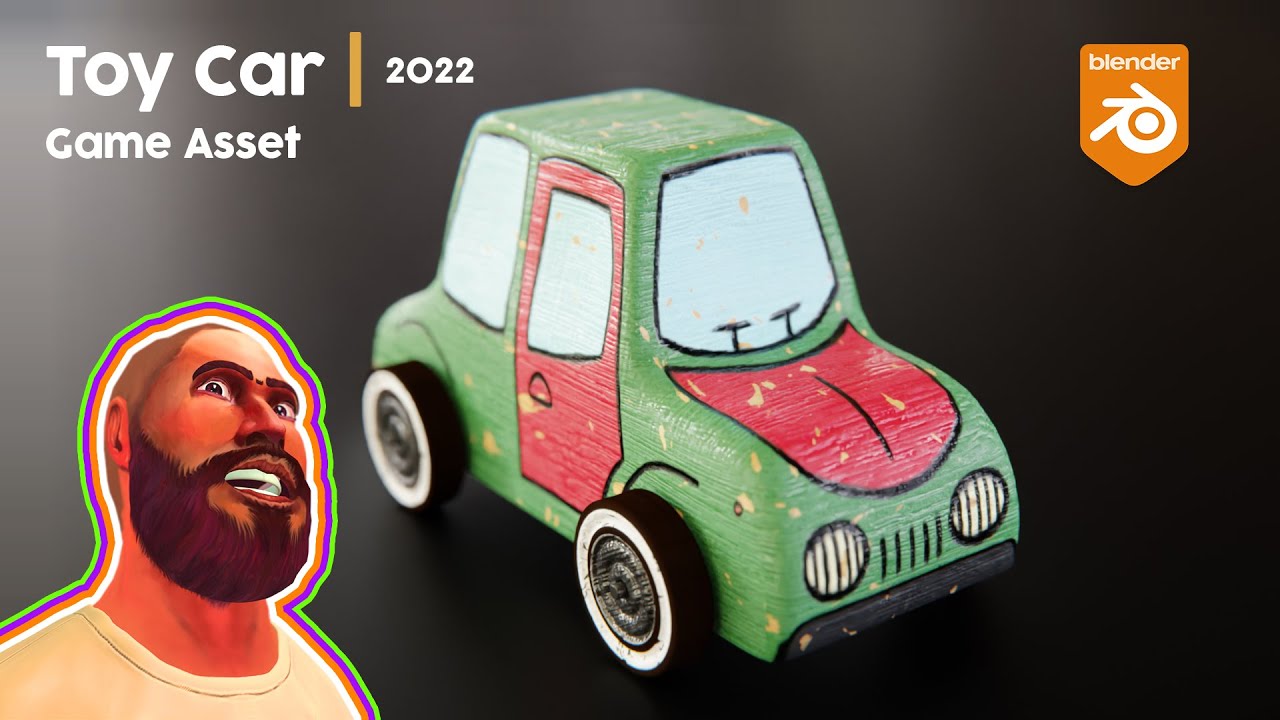 Wooden Toy Car 3D Model