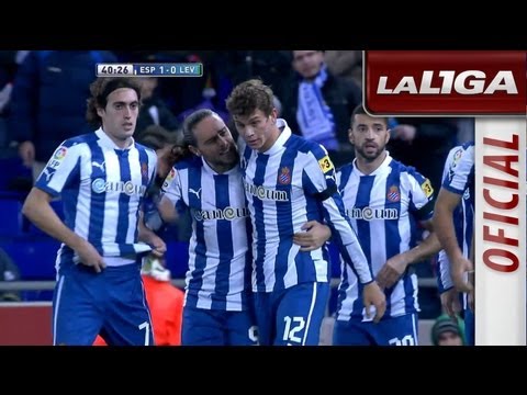 Gol de Iborra en p.p. (1-0) en el RCD Espanyol - Levante UD - HD