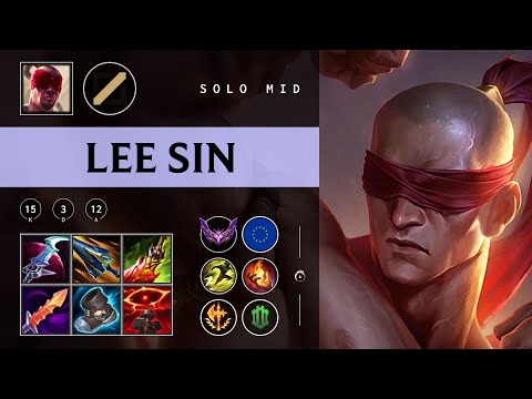 Lee Sin Mid vs Akali - EUW Master Patch 25.24