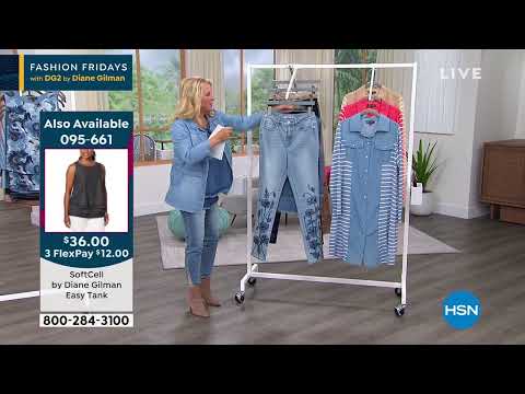 DG2 by Diane Gilman Virtual Stretch Embroidered Skinny J...