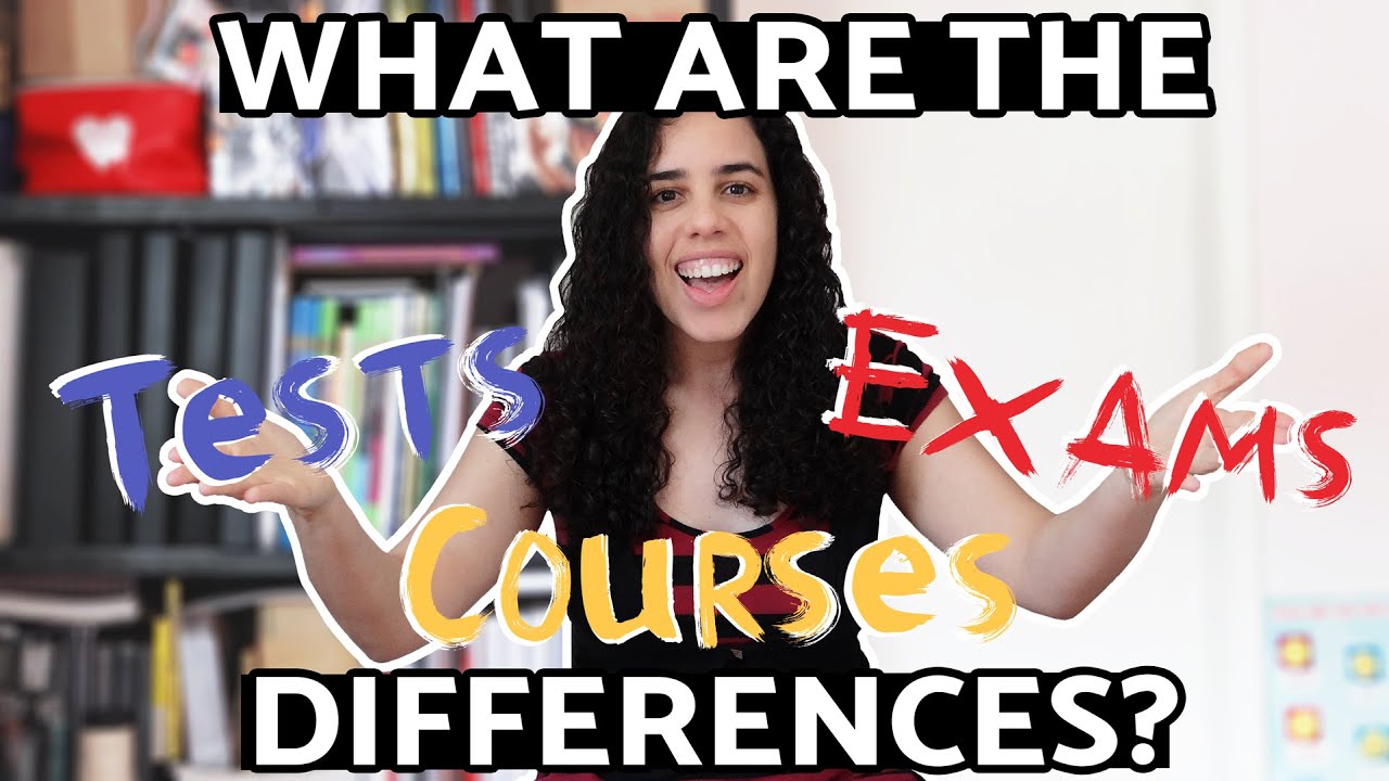EXAMS x TESTS WHAT ARE THE DIFFERENCES? An explanation of tests, exams, courses, and certifications.