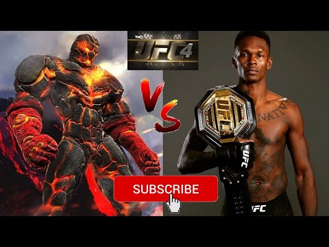 Israel Adesanya vs Fire Golem EA sports UFC 4