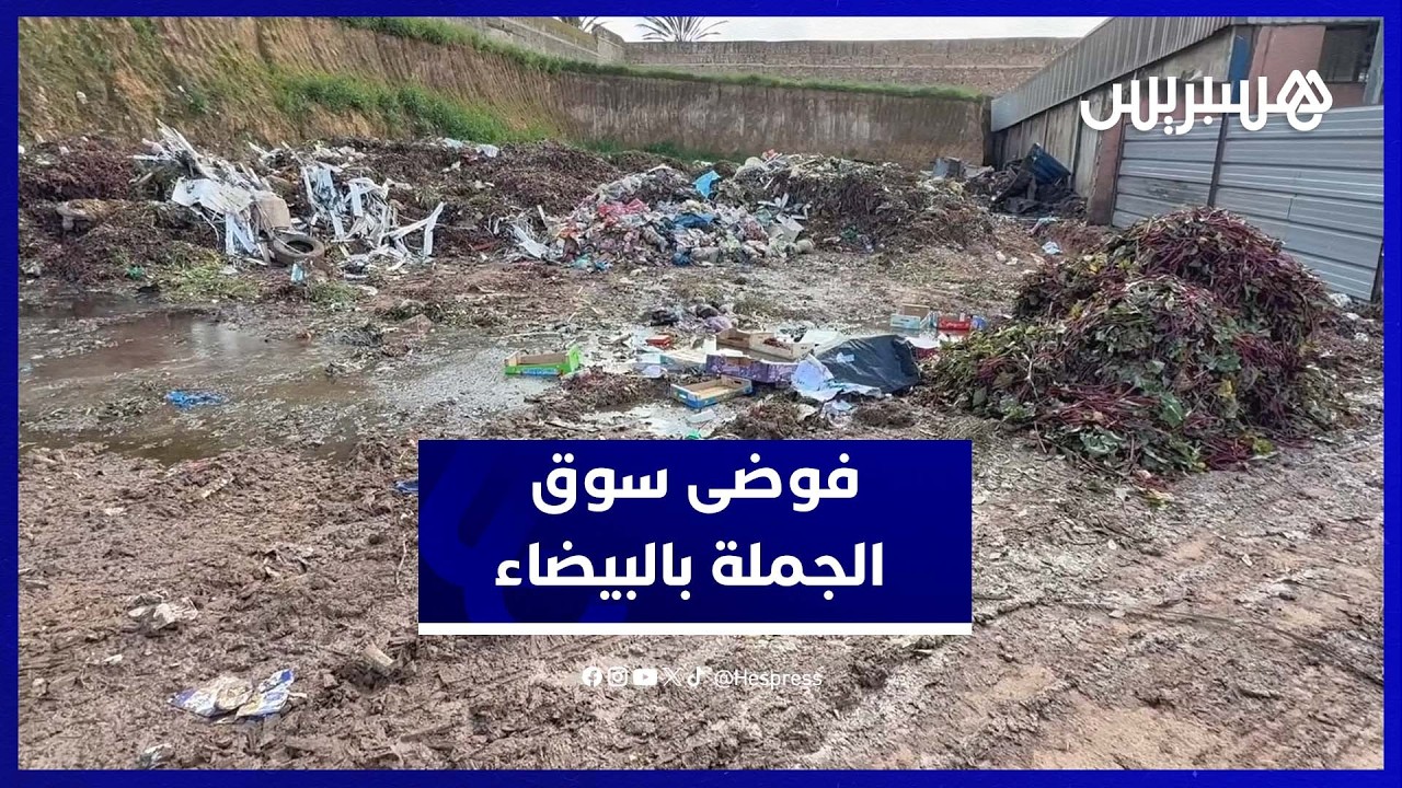 برك مائية وأزبال تغرق سوق الجملة بالدار البيضاء thumbnail