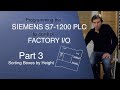 Siemens S7 1200 Step 7 Sort Boxes By Height In Factory I O Part 3