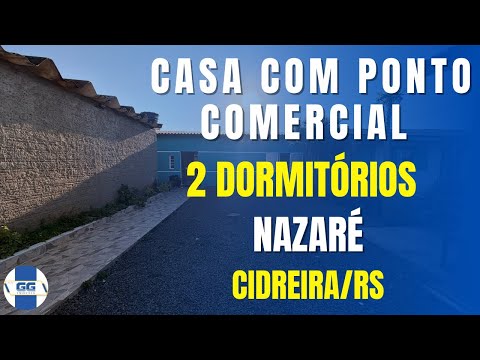 CASA COM PONTO COMERCIAL EM CIDREIRA/RS