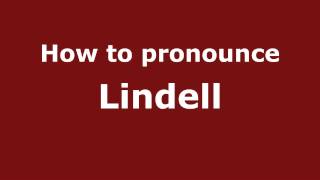 How to pronounce Lindell