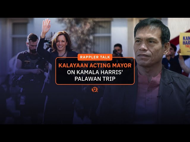 Rappler Talk: Kalayaan acting mayor on Kamala Harris’ Palawan trip