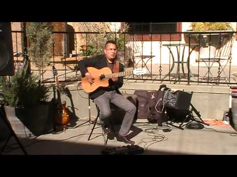 Travis Vega Plays Spanish Guitar at Pasos Vineyards