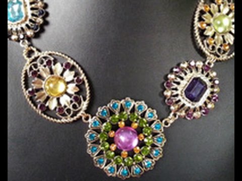 Beads, Baubles & Jewels host Katie Hacker Links Filigree Pendants to Make Necklaces (1909-1)