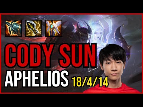 CODY SUN - APHELIOS vs. SAMIRA ADC | NA MASTER | PATCH 11.2 | QUADRAKILL