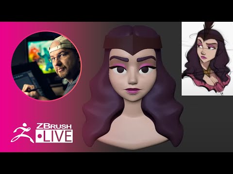 Turn 2D into 3D #withme! - Shane Olson - ZBrush 2021.5