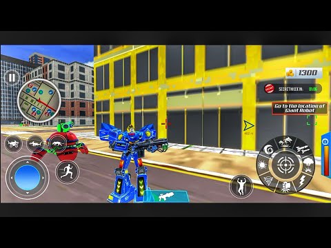 Robot Shark Attack: Transform Robot Shark Games - Android Gameplay
