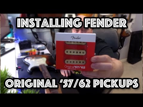 INSTALLING FENDER ORIGINAL '57/'62 PICKUPS INTO A FENDER STRATOCASTER JAPAN '62 REISSUE
