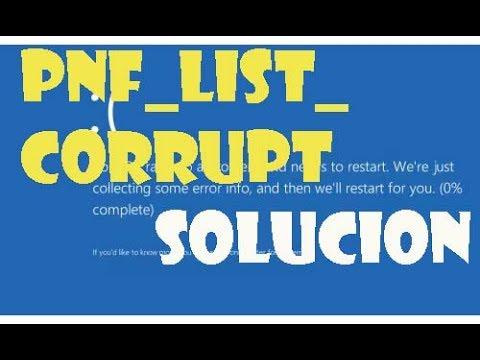 ¿Qué significa el error de pantalla azul "Lista PFN corrupta"?