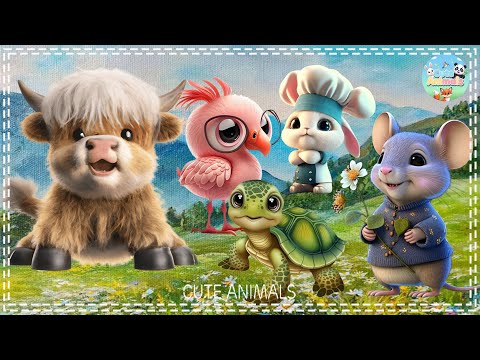 Animal Sounds Around Us: Wild buffalo, Flamingo, Turtle, Rabbit, Mouse - Animal Sounds