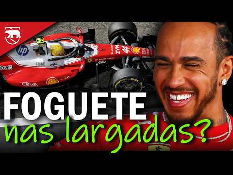 LARGADA "INSANA" da FERRARI nos TESTES impressiona RIVAIS