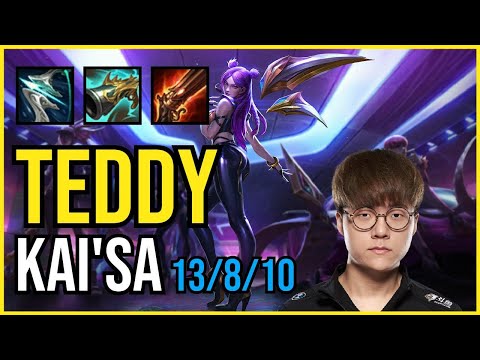 TEDDY - KAI'SA vs JHIN ADC - KR Challenger - Patch 11.3 QUADRAKILL