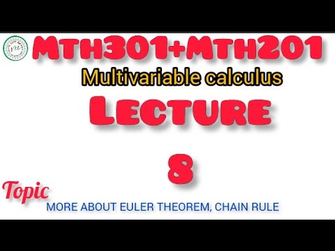 Mth201 Lecture 8||Mth301 Lecture 8|Multivariable Calculus||#mth201 #mth301
