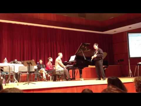 Sir James Galway masterclass @UNCSA (Mignon Fantaisie) Part -1