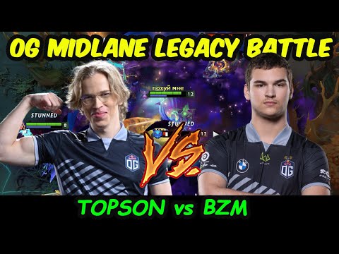 Topson vs BZM - OG LEGACY MIDLANE  BATTLE ESL #BIRMINGHAM 2024 BATTLEGROUND Dota 2