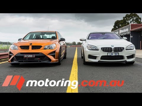2017 HSV GTSR W1 v BMW M6 Gran Coupe Comparison - Track test | motoring.com.au