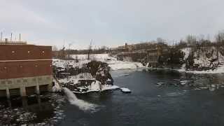 preview picture of video 'Hudson Falls NY South Glens Falls near Hudson River Dam'