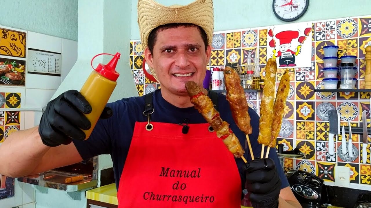 Como Fazer Molho para Pincelar Espetinho de Rua para Vender - Churrasco