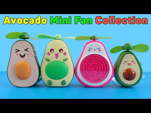 Avocado Mini-Lüfter Sammlung - Super süß und cool | Unboxing und Überprüfung