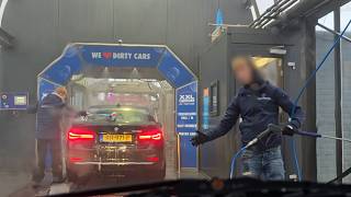 Relaxing Car Wash ASMR in Muiden  Real Time Dashcam Ride