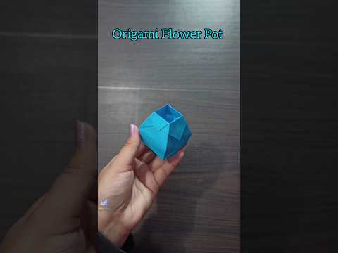 Origami Flower Pot: Quick & Simple Craft