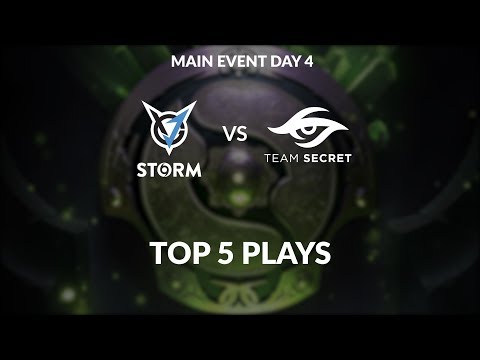 VGJ Storm vs Team Secret Top 5 plays  The International 2018 Main Event Day 4
